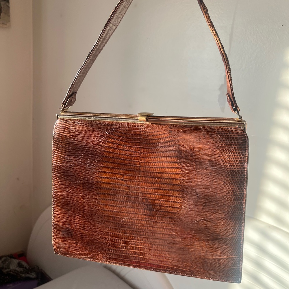 Vintage Lizardskin Handbag